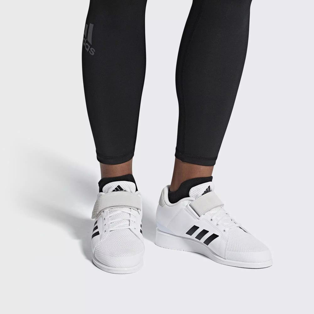Adidas Power Perfect 3 Zapatillas Halterofilia Blancos Para Hombre (MX-43663)